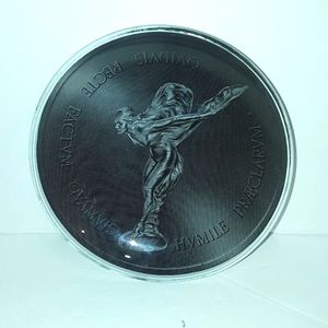 VERY RARE ROLLS ROYCE FLYING HOOD ORNAMENT MASCOT DISH PLATE